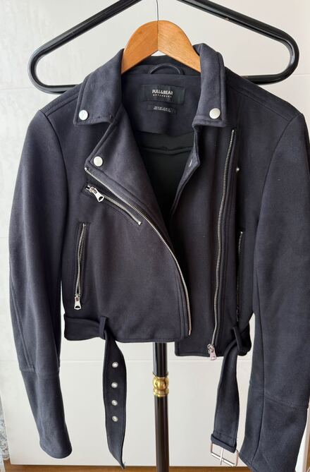 Siyah Süet Biker Ceket