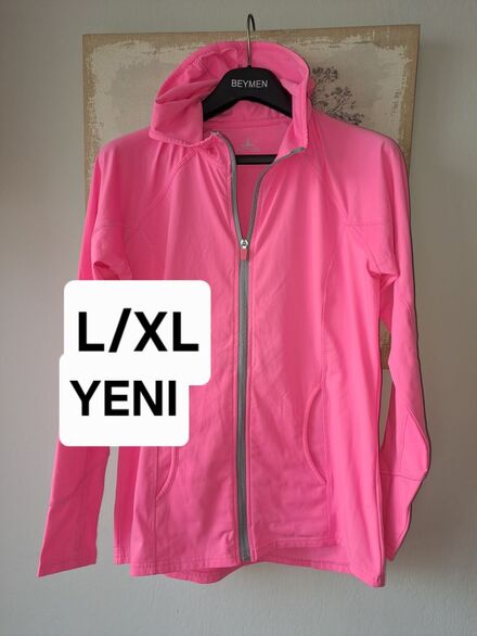 ACTIVE AVON Pembe Spor Ceket L/XL🩷👌