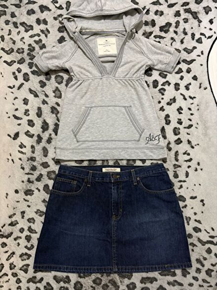 Abercrombie vintage mini kot etek