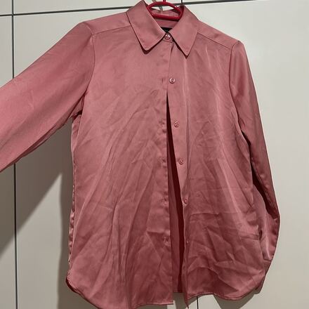 Pembe Saten Gömlek