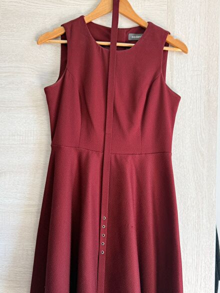 Bordo Ceket & Elbise Takım