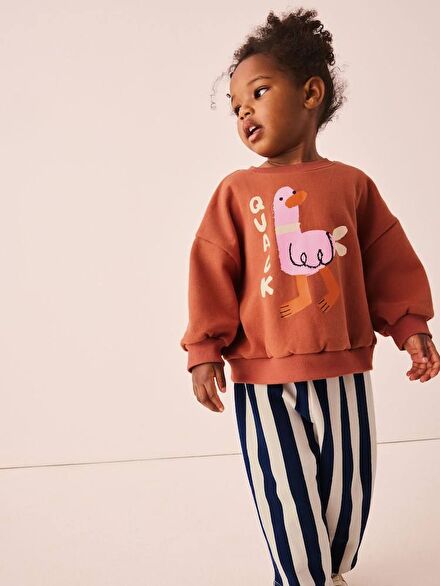 Kız Çocuk Sweatshirt ve Pantolon Takım