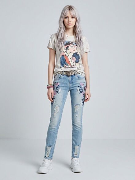 Love Moschino Kadın Jean Pantolon