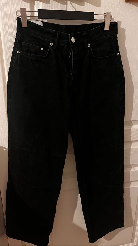Siyah Baggy Jean Pantolon