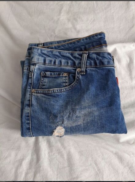 36 beden mavi erkek jeans pantolon