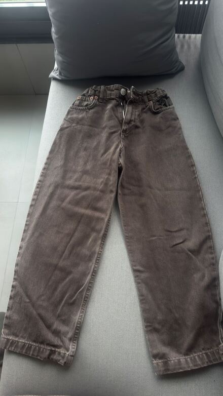 Erkek çocuk Kahverengi bol Kot Pantolon
