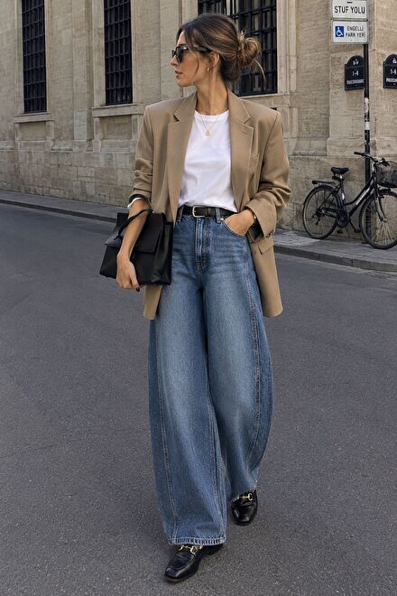 H&M barrel jeans