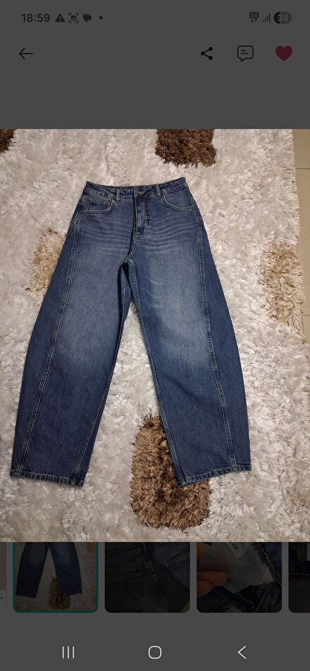 Bol Kesim Jean Pantolon