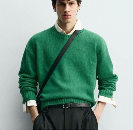 Zara Crop Fit Kazak Erkek
