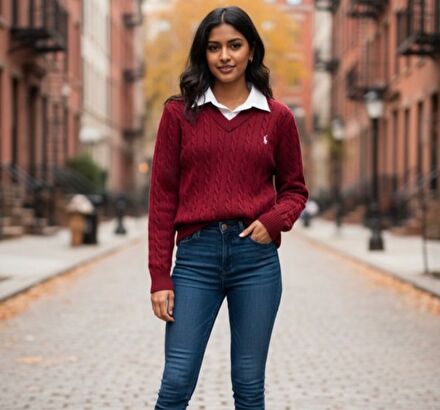 Polo Ralph Lauren V Yaka Kazak