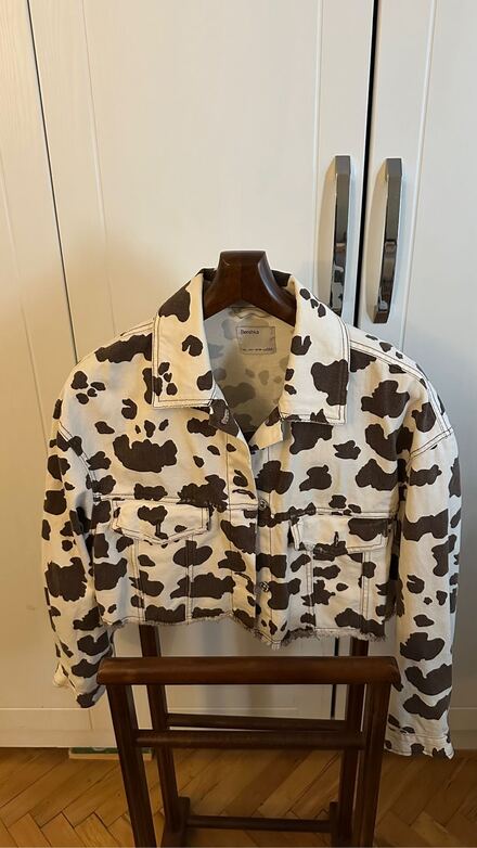 Bershka Hayvan Desenli Kot Ceket