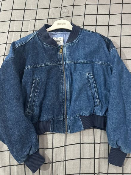 Jean Bomber Ceket