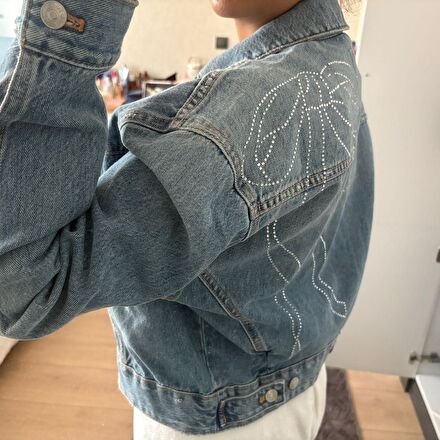 ZARA taşlı kot Ceket