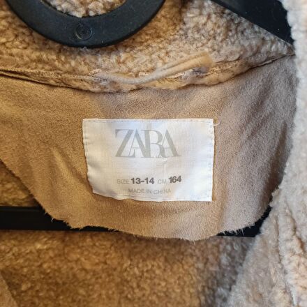 Zara Suni Deri Peluş Mont