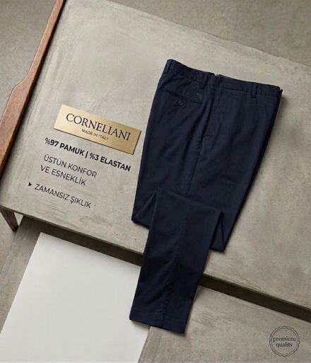 Corneliani Lacivert Pantolon