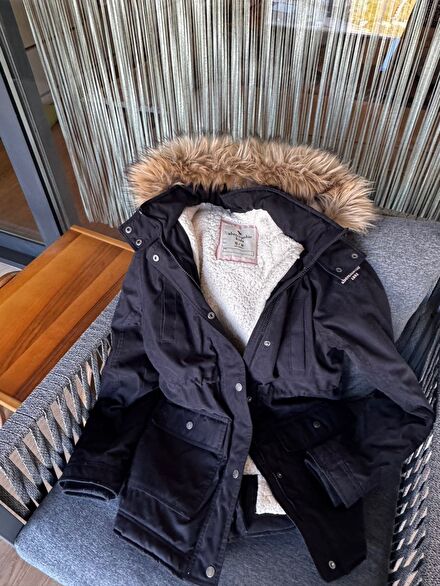 Abercrombie Kışlık Lacivert Parka