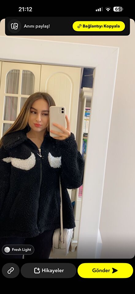 Nike Siyah Peluş Sweatshirt
