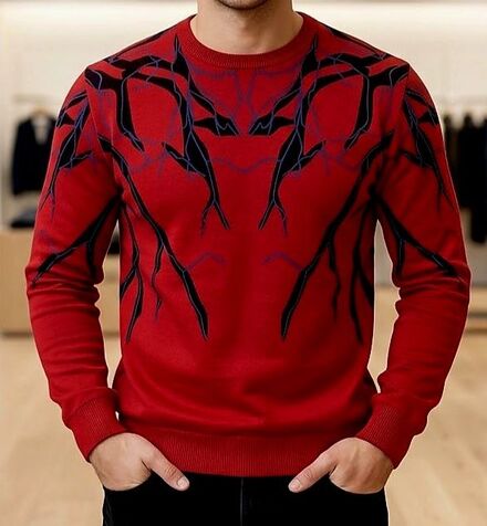 Erkek Desenli Sweatshirt