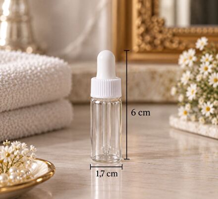 5li 7ml Cam Damlalık Serum Esans Şişe