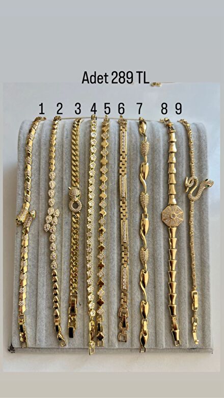 Altın Kaplama gold Bileklik Seti