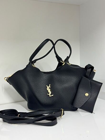 Yves Saint Laurent Siyah Çanta Seti