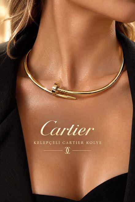 Cartier Kelepçeli Kolye
