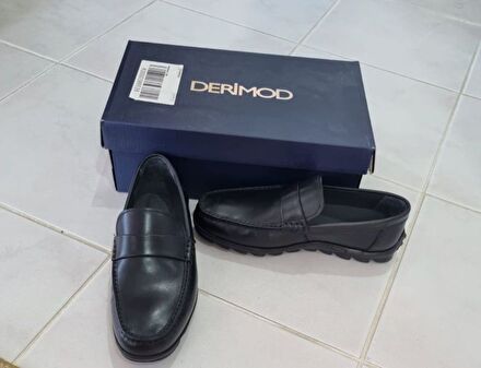 Derimod Siyah Loafer Ayakkabı