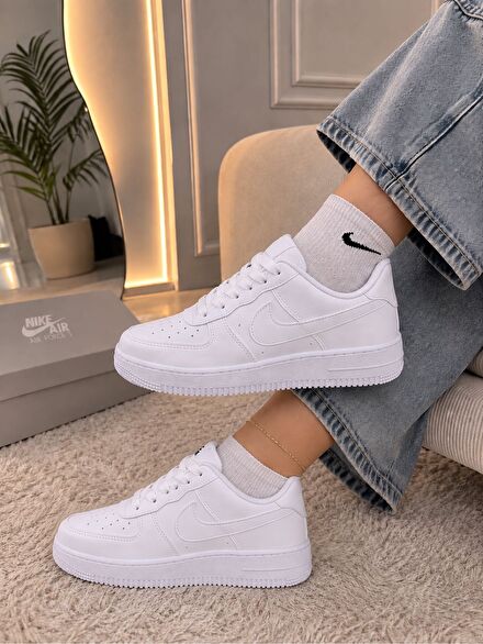 Nike Beyaz Air Force 1 Spor Ayakkabı