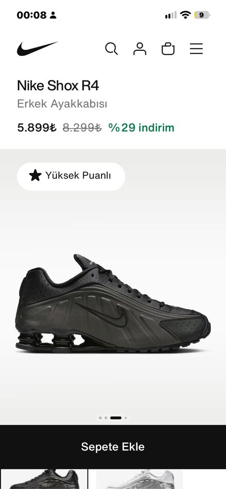 Nike Shox R4 Erkek Spor Ayakkabı