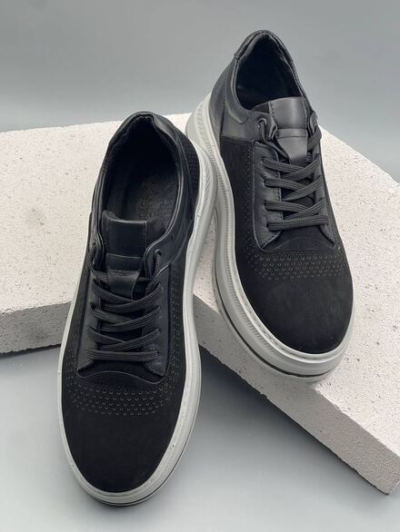 BOBERT Leather Siyah Sneaker Erkek