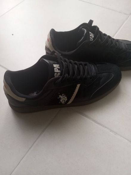 Siyah Sneaker Erkek Ayakkabı uspolo