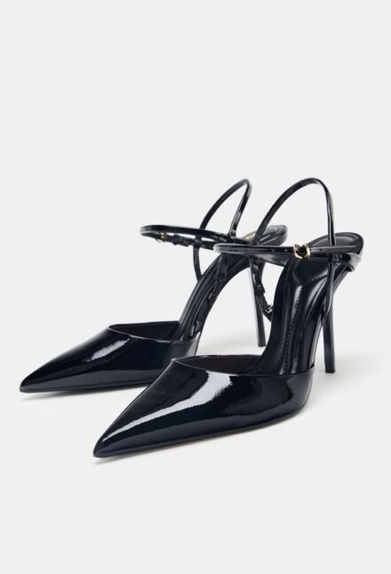 Zara Siyah Stiletto Topuklu Ayakkabı