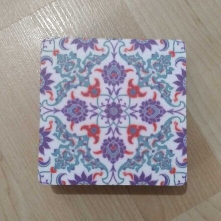 Halı Desenli Bardak Altlığı