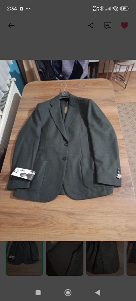 Koyu Yeşil haki renk Blazer Ceket