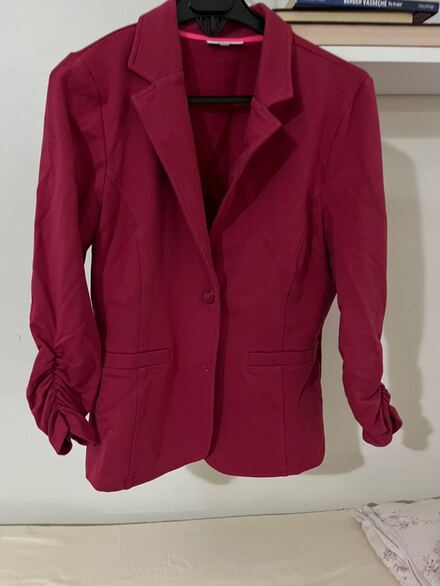 Bordo Blazer Ceket