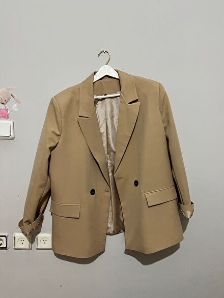 Bej Blazer Ceket