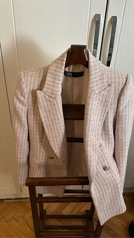 Zara Pembe Tüvit BlazerCeket
