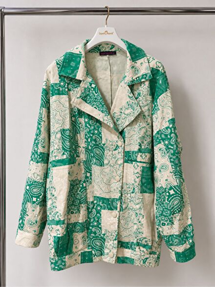 Patchwork Ceket | Vintage / Oversize