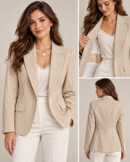 Altınyıldız Bej Blazer Ceket