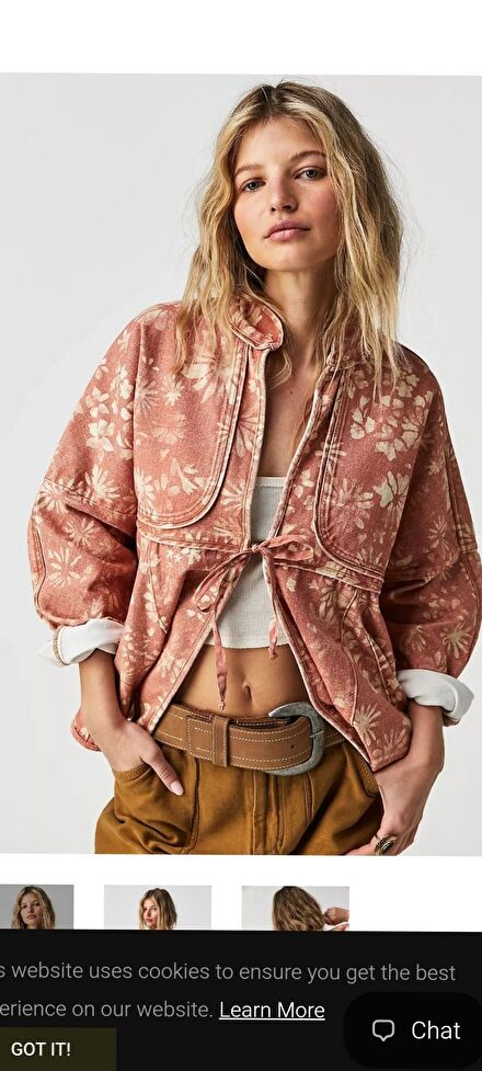 FREE PEOPLE jean Desenli Ceket