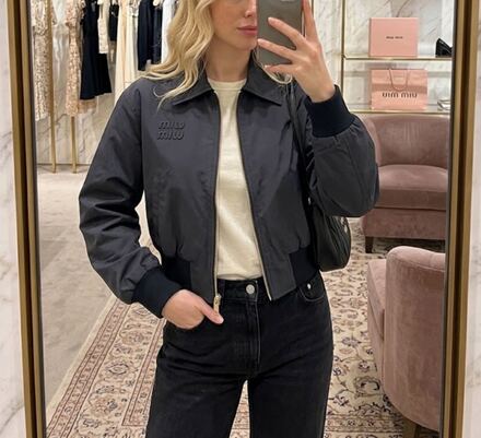 İthal miu miu bomber jacket