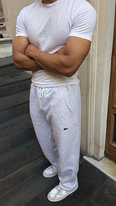 Oversize beyaz Eşofman Altı