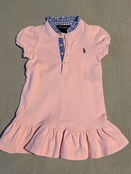 Ralph Lauren Pembe Bebek Elbisesi