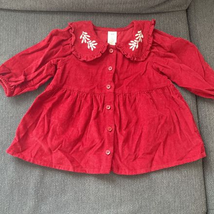 Kırmızı Bebek Elbisesi