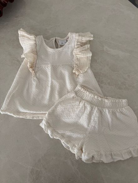Zara Bebek Takımı Krem