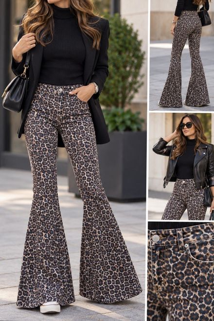 Free People Leopar Desenli Pantolon