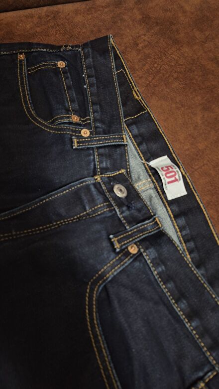 Levi's 501 waxed jean archive erkek