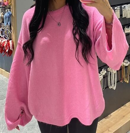 Pembe Oversize Kazak