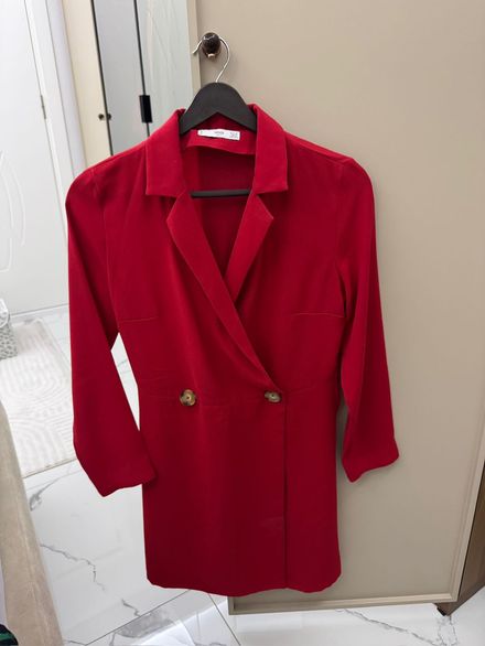 Mango Kırmızı Blazer Elbise