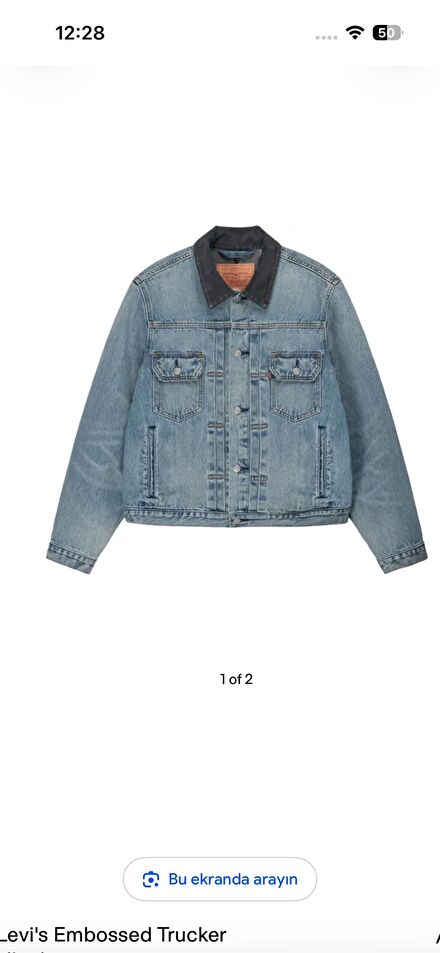 Levi's Kot Ceket trucker stüssy